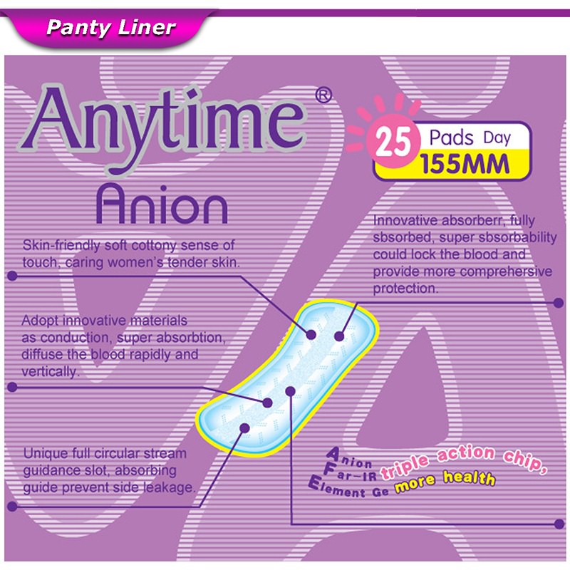 negative ion panty liner