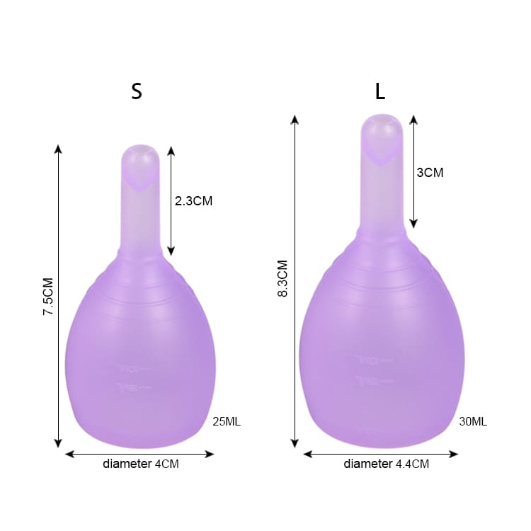 menstrual cup with valve
