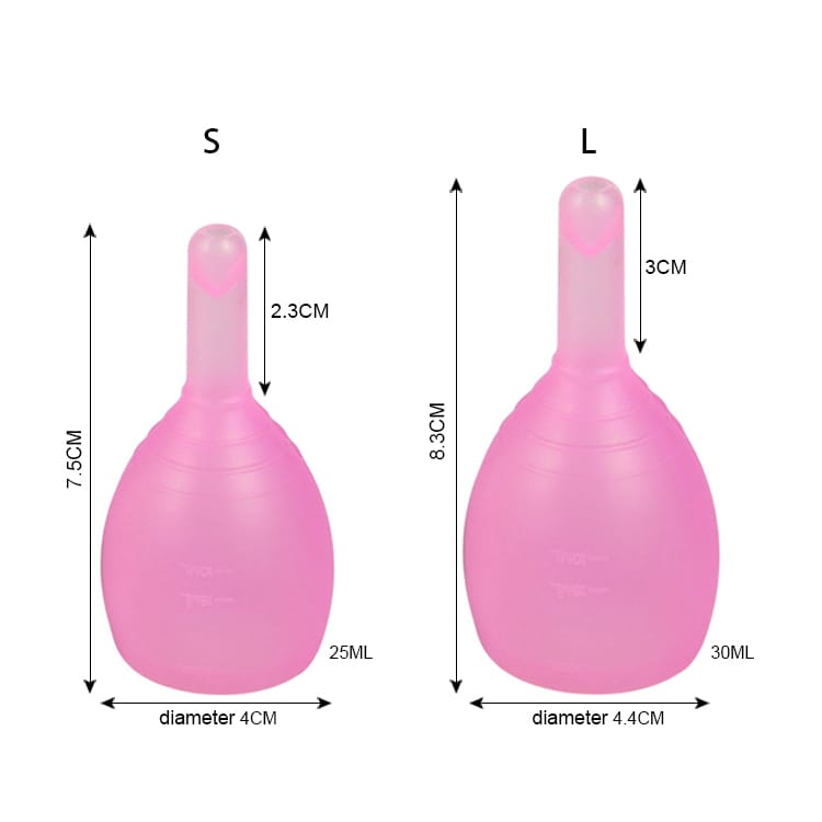 menstrual cup with drain valve