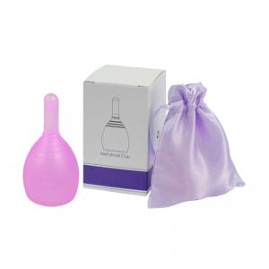 menstrual cup with drain valve